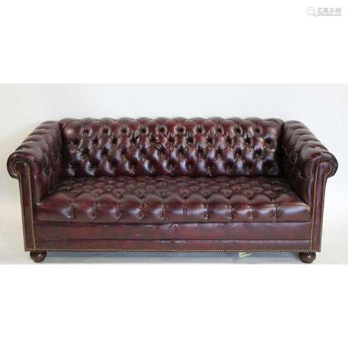 Vintage Leather Chesterfield Sofa