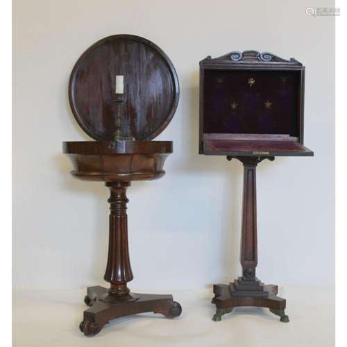 2 Regency Rosewood Stands.