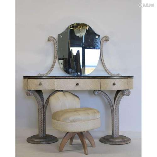 Dorothy Draper Vanity And Chair.