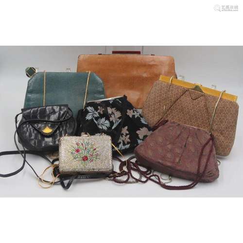 COUTURE. Grouping of (7) Bags Inc. Judith Leiber.