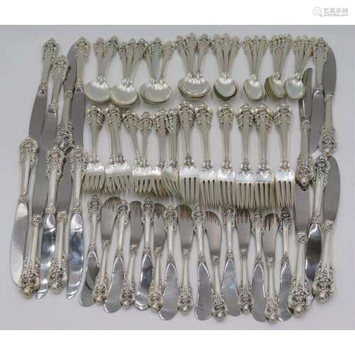 STERLING. Wallace Grand Baroque Flatware Set.