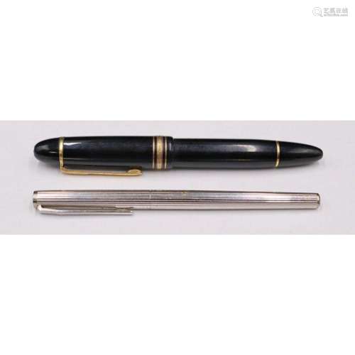 JEWELRY. (2) Mont Blanc Fountain Pens.