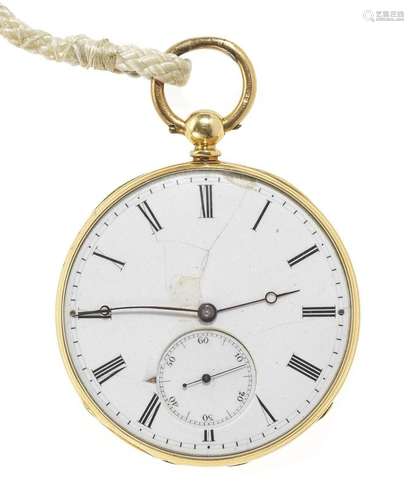 H. Demaffey, Genève, montre de poche Cadran émaillé, aiguill...