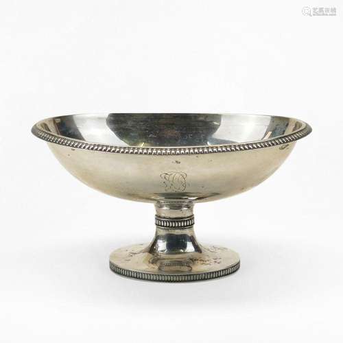 Coupe sur pied Argent, L 17 cm