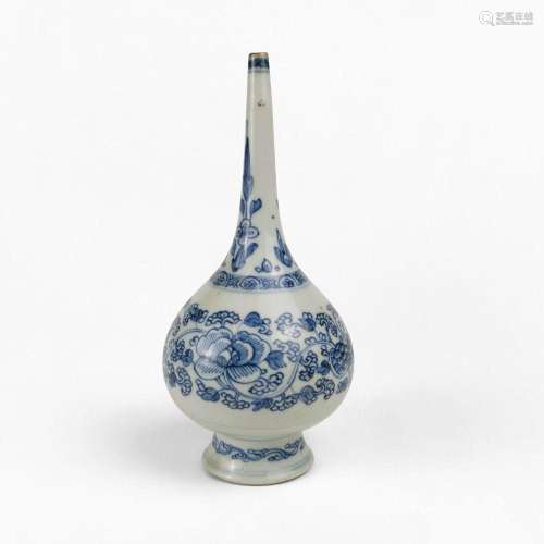 Compte-gouttes, Chine, XIXe s Porcelaine émaillée bleu blanc...