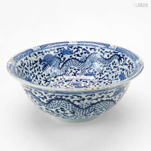 Grand bol, Chine, dynastie Qing (1644-1912) Porcelaine émail...