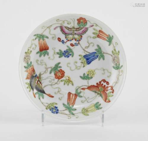 Assiette, Chine, dynastie Qing (1644-1912), marque Qianlong ...