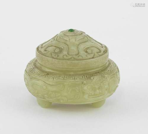 Brûle-encens, Chine Jade, H 5 cm