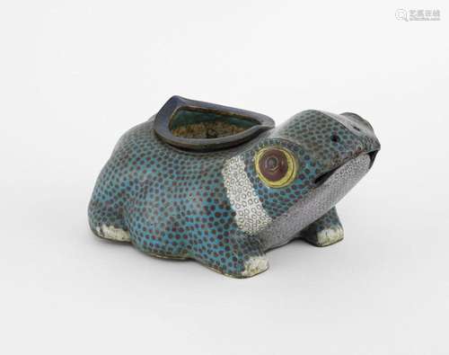 Grenouille en cloisonné, Chine, début XXe s Cuivre et émaux ...