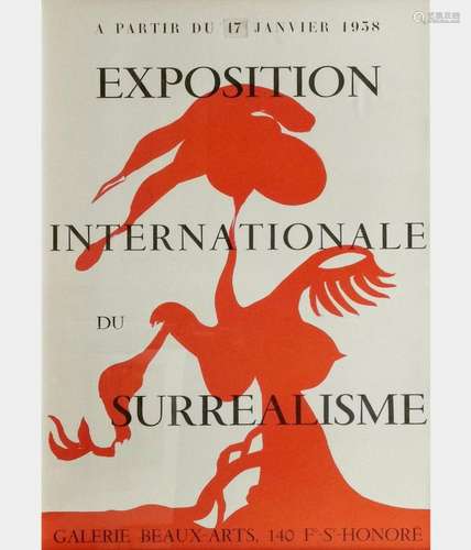 Kurt Seligmann (1900-1962) Affiche de l'Exposition Inter...