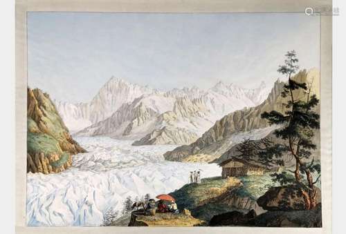 Johann Ludwig Bleuler (1792-1850) Source du Rhin intermédiai...