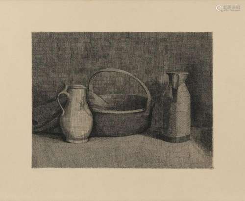 Gérard de Palézieux (1919-2012) Nature morte au pichet, eau-...