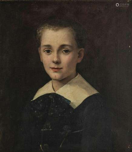 Georges du Plessis (1852-?) Portrait d'un jeune garçon, ...