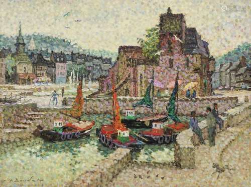 Pierre Boudet (1915-2010) Honfleur, la Lieutenance, vue de l...