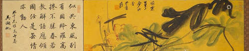 Zhang Daqian gold paper lotus in modern China