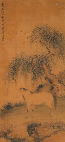 The picture of Pu Fu's horse in Qing Dynasty