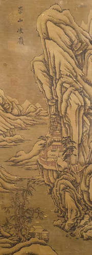 Ancient Chinese Juran silk landscape