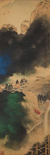 Zhang Daqian's landscape in modern China