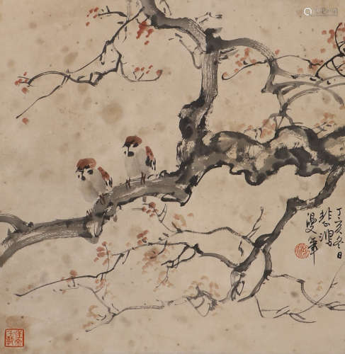 Xu Beihong's paper sparrow in modern China