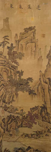 Ancient Chinese Xia GUI silk Penglai meteorological map