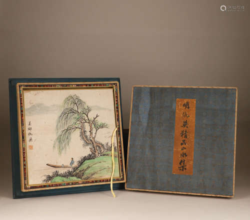 Ancient Chinese Qiu Ying boutique landscape collection