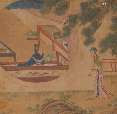 Anonymous landscape figures in ancient China