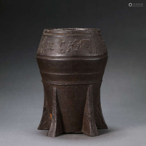 CHINESE QING DYNASTY IRON TAMPER