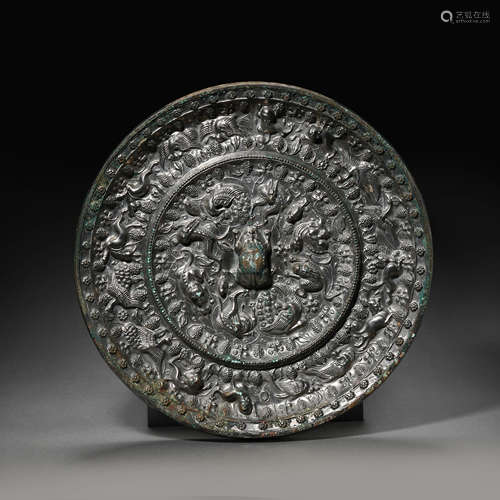 CHINESE TANG DYNASTY BRONZE MIRROR