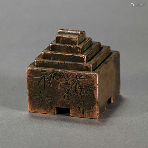 CHINESE QING DYNASTY BRONZE SEAL