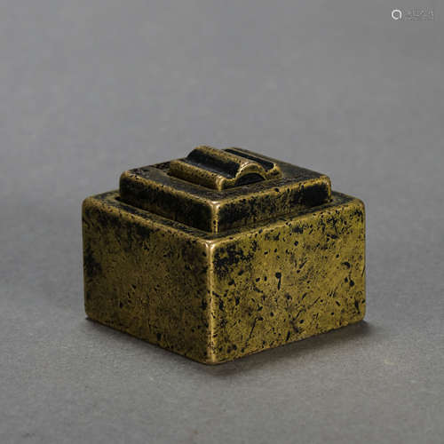 CHINESE QING DYNASTY BRONZE SEAL