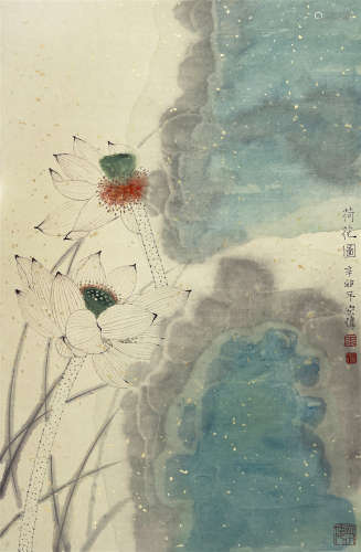 江宏伟 (b.1957) 荷花图