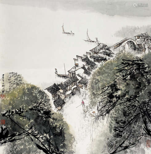 华士清 (b.1942) 水乡小镇