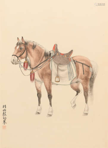 殷梓湘 (1909-1984) 鞍马