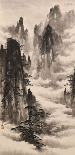 郭传璋 (1912-1990) 松山烟云