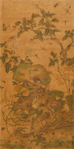 曹贞秀 (1762-1822) 花蝶草虫图
