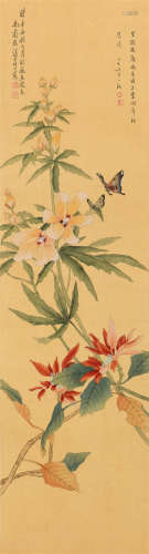 汤世澍 (1831-1902) 花蝶图