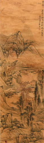 蓝瑛 (1585-1664) 溪山秋色图