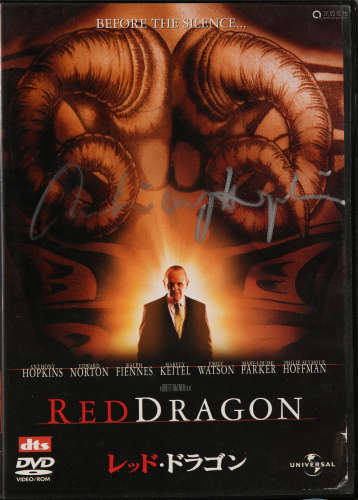 安东尼 霍普金斯 签名 电影DVD《红龙》