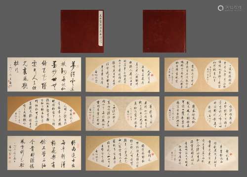 Album Sheets of Calligraphy, Qi Gong启功 书法册页