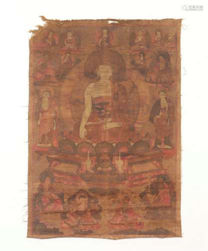 Buddha Image Thangka, Ming Dynasty明代 佛像唐卡