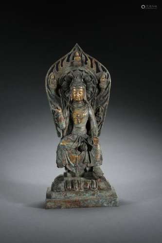 Gilt Bronze Statue of Buddha铜鎏金佛造像