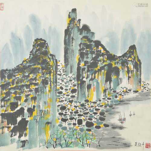 Jiangnan Scenery, Wu Guanzhong吴冠中 鱼米江南