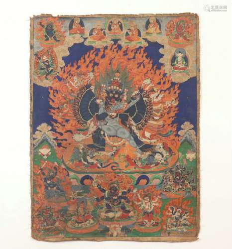 Buddha Image Thangka, Ming Dynasty明代 佛像唐卡