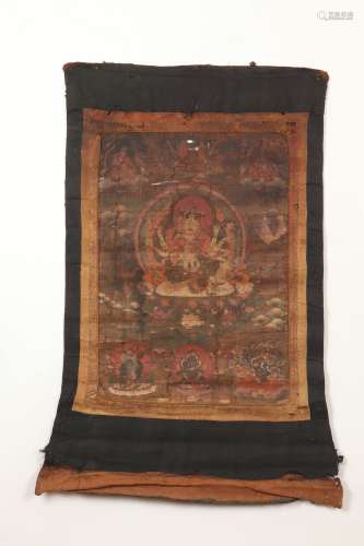 Buddha Image Thangka, Ming Dynasty明代 佛像唐卡