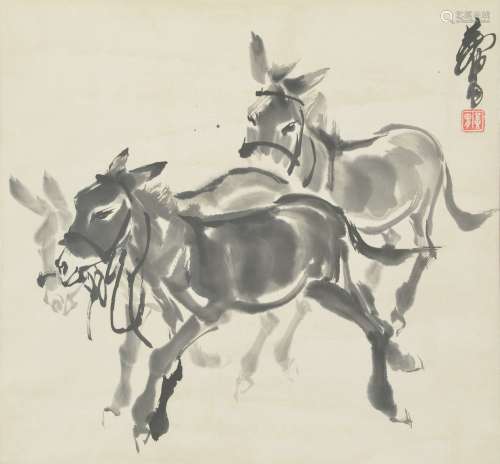 Donkey, Huang Zhou黄胄 驴