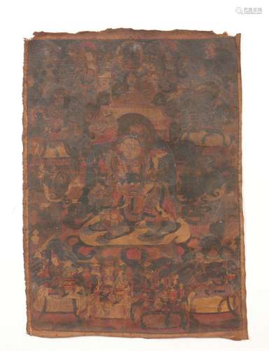 Buddha Image Thangka, Ming Dynasty明代 佛像唐卡