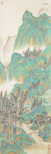 Green Landscape, Qiu Ying仇英 青绿山水