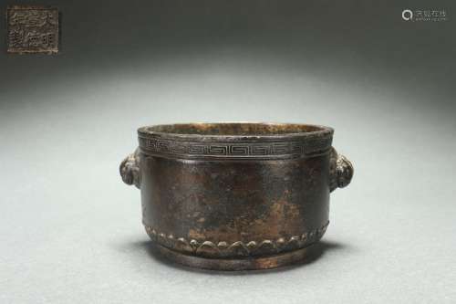 Bronze Censer with Sky Chicken-shaped Handles, Xuande Reign ...