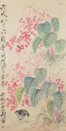 Flowers, Insects and Grass, Qi Baishi齐白石 花卉虫草图