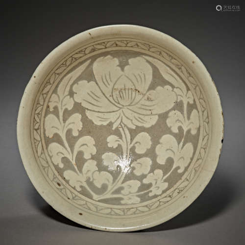 Song Dynasty of China,Cizhou Kiln Carved Flower Bowl